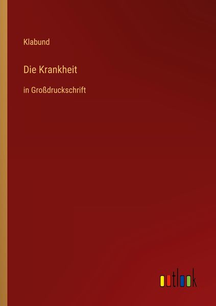 Produktbild: Die Krankheit