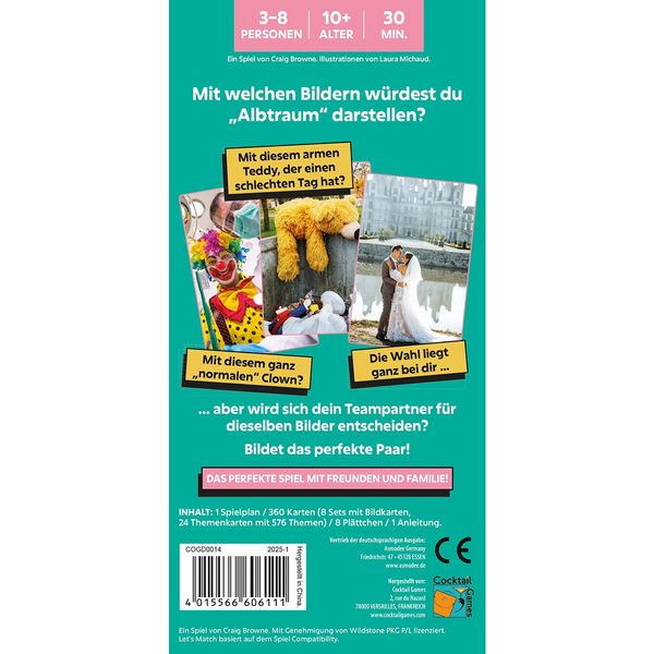 Produktbild: Cocktail Games - Lets Match, Partyspiel