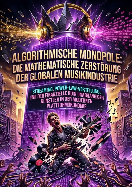 Produktbild: Algorithmische Monopole: Die mathematische Zerst&ouml;rung der globalen Musikindustrie