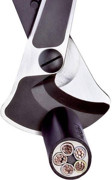 Produktbild: Knipex 95 32 038 Ratschen-Kabelschere Geeignet f&uuml;r (Abisoliertechnik) Alu- und Kupferkabel, ein- und mehrdr&auml;htig 38 mm 280 mm&sup2;