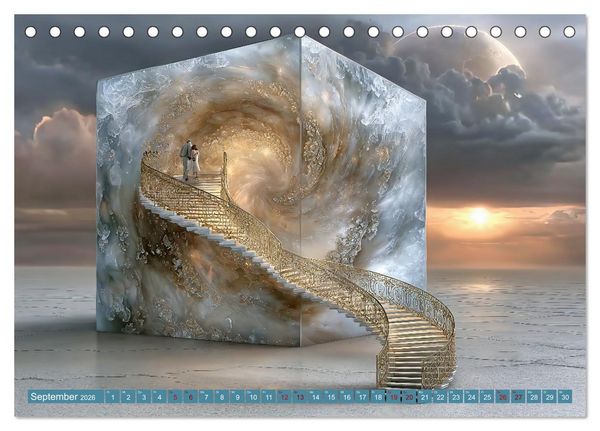 Produktbild: Zwischen Licht und Stille - Tr&auml;ume aus Licht und Form (Tischkalender 2026 DIN A5 quer), CALVENDO Monatskalender