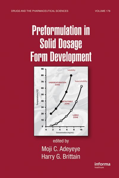 Produktbild: Preformulation in Solid Dosage Form Development