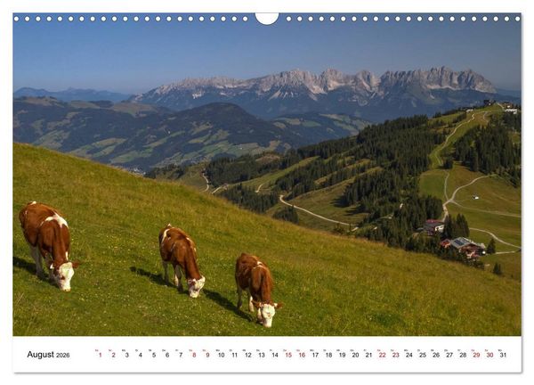 Produktbild: Kitzb&uuml;hel, Sportstadt und Wanderparadies (Wandkalender 2026 DIN A3 quer), CALVENDO Monatskalender