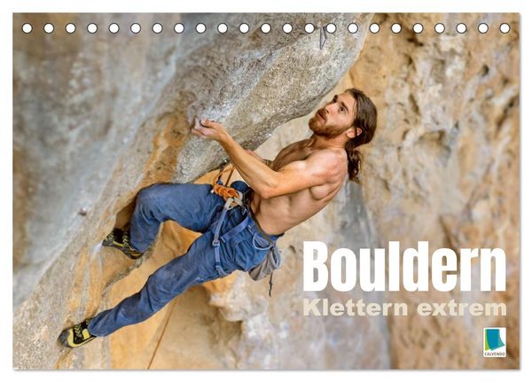 Produktbild: Bouldern: Klettern extrem (Tischkalender 2026 DIN A5 quer), CALVENDO Monatskalender
