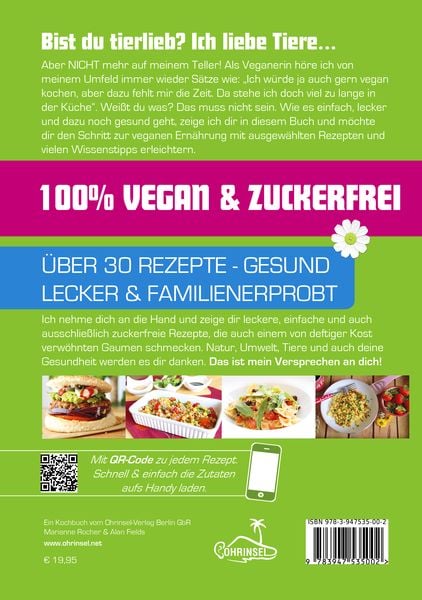 Produktbild: Das ohne Tier und ohne Zucker Kochbuch