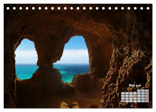Produktbild: Portugals Traumk&uuml;ste Algarve (Tischkalender 2026 DIN A5 quer), CALVENDO Monatskalender
