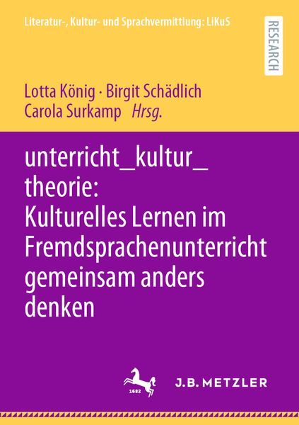 Produktbild: unterricht_kultur_theorie: Kulturelles Lernen im Fremdsprachenunterricht gemeinsam anders denken