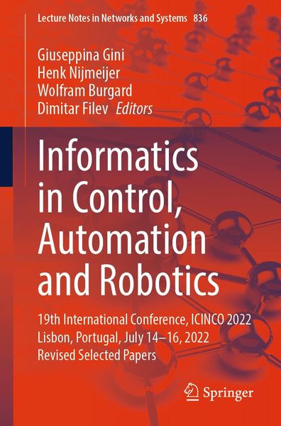 Produktbild: Informatics in Control, Automation and Robotics