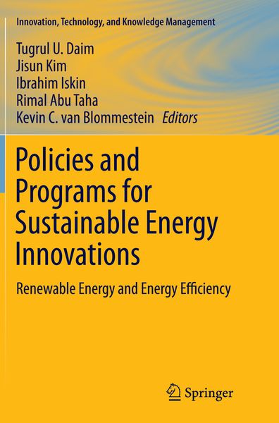 Produktbild: Policies and Programs for Sustainable Energy Innovations