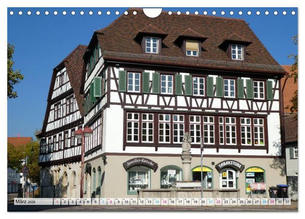 Produktbild: Sindelfingen - Historische Altstadt (Wandkalender 2026 DIN A4 quer), CALVENDO Monatskalender