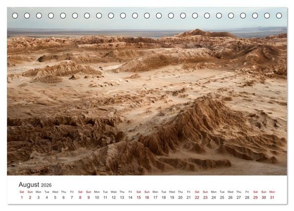 Produktbild: A quick trip to Argentina and Chile (Desk Calendar 2026 DIN A5 landscape), CALVENDO 12 Month DeskCalendar