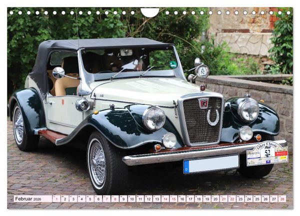 Produktbild: Ohre Classics - Oldtimer auf der Schlossdom&auml;ne in Wolmirstedt (Wandkalender 2026 DIN A4 quer), CALVENDO Monatskalender