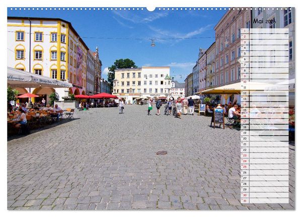 Produktbild: Eine Perle Oberbayerns - Rosenheim (Wandkalender 2026 DIN A2 quer), CALVENDO Monatskalender