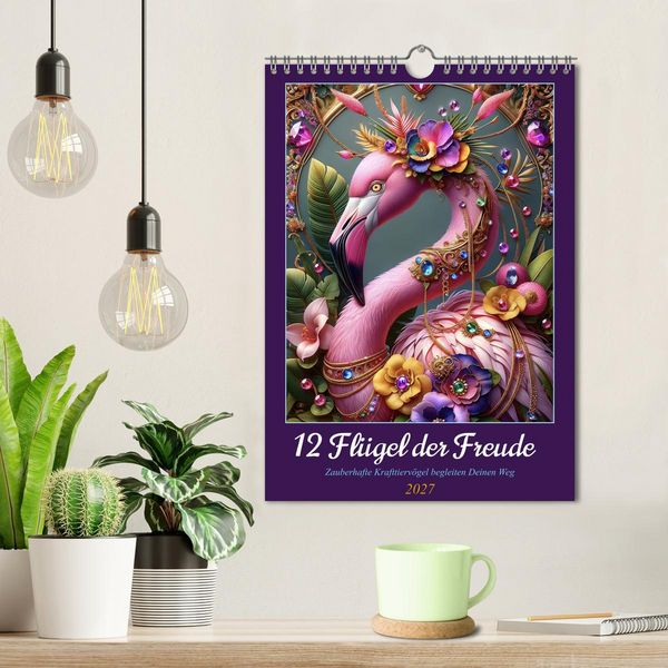 Produktbild: 12 Fl&uuml;gel der Freude (Wandkalender 2027 DIN A4 hoch), CALVENDO Monatskalender