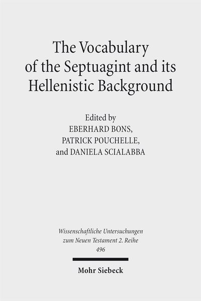 Produktbild: The Vocabulary of the Septuagint and its Hellenistic Background
