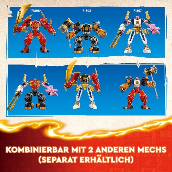 LEGO NINJAGO 71806 Coles Erdmech, Action-Spielzeug mit Mech-Actionfigur