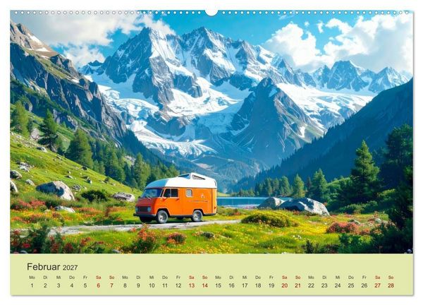 Produktbild: Vanlife Ein Leben auf der Stra&szlig;e (Wandkalender 2027 DIN A2 quer), CALVENDO Monatskalender