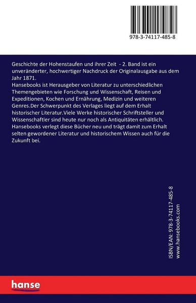 Produktbild: Geschichte der Hohenstaufen und ihrer Zeit