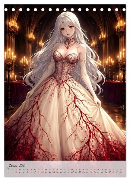Produktbild: Vampire Couture (Tischkalender 2027 DIN A5 hoch), CALVENDO Monatskalender
