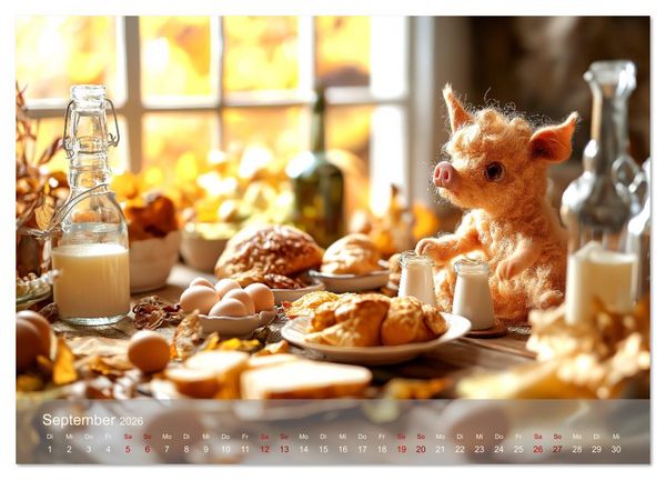 Produktbild: Eierlegende Wollmilchsau &ndash; der lustige Kalender mit Fabelwesen (Wandkalender 2026 DIN A4 quer), CALVENDO Monatskalender