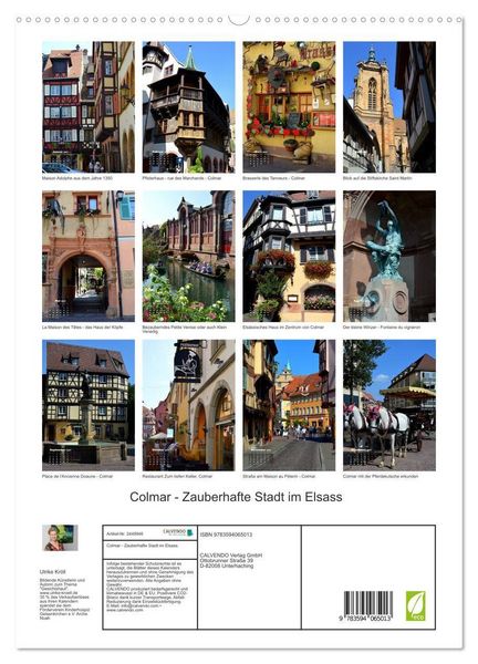 Produktbild: Colmar - Zauberhafte Stadt im Elsass (hochwertiger Premium Wandkalender 2027 DIN A2 hoch), Kunstdruck in Hochglanz