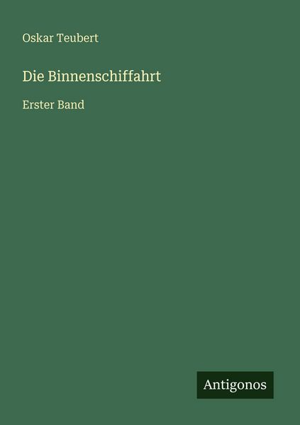Produktbild: Die Binnenschiffahrt