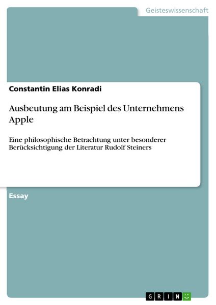 Produktbild: Ausbeutung am Beispiel des Unternehmens Apple