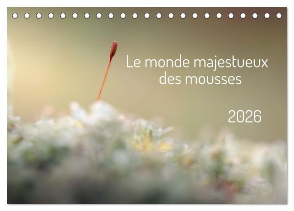 Produktbild: Le monde majestueux des mousses (Calendrier de bureau 2026 DIN A5 vertical), CALVENDO calendrier mensuel