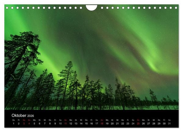 Produktbild: Nordlichter (Wandkalender 2026 DIN A4 quer), CALVENDO Monatskalender