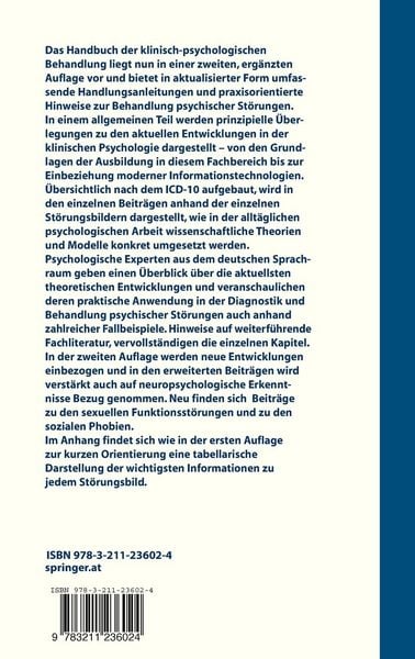 Produktbild: Handbuch der klinisch-psychologischen Behandlung