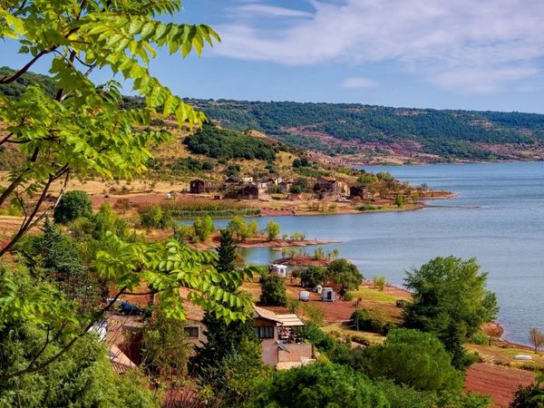 Produktbild: CALVENDO Puzzle Lac du Salagou | 1000 Teile Lege-Gr&ouml;&szlig;e 64x48cm Foto-Puzzle f&uuml;r gl&uuml;ckliche Stunden