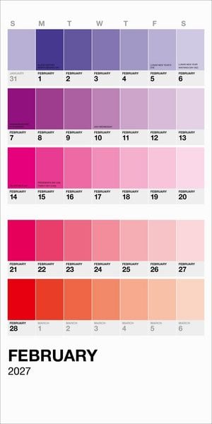 Produktbild: Pantone(tm) Mini Wall Calendar 2027