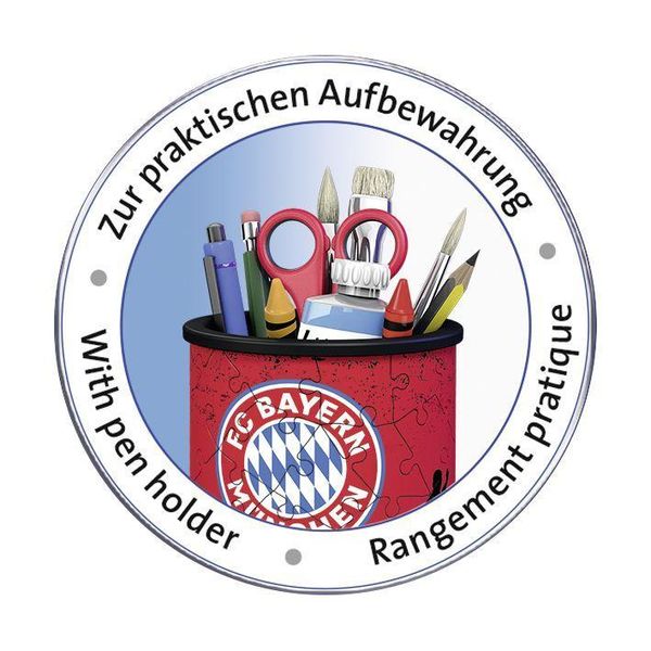 Ravensburger Utensilo: FC Bayern München, Stifte-Becher, 3D-Puzzle