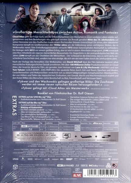 Produktbild: Cloud Atlas - 2-Disc Limited Collector's Edition Mediabook (4K UHD-Blu-ray + Blu-ray)