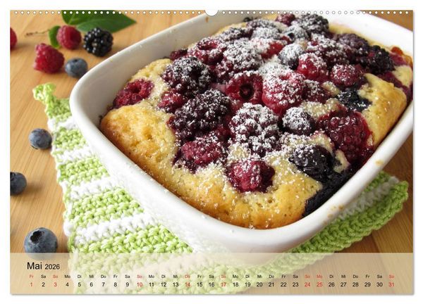 Produktbild: Mug Cakes, Minigugel, Tartelettes und andere kleine Kuchen (Wandkalender 2026 DIN A2 quer), CALVENDO Monatskalender