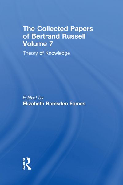 Produktbild: The Collected Papers of Bertrand Russell, Volume 7