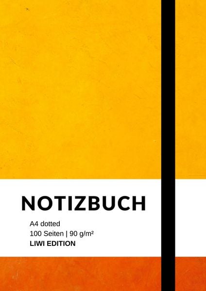 Produktbild: Notizbuch A4 dotted - 100 Seiten Soft Cover - Papier