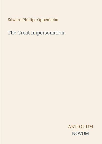 Produktbild: The Great Impersonation