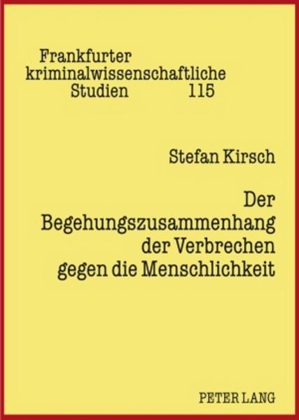 Produktbild: Der Begehungszusammenhang der Verbrechen gegen die Menschlichkeit