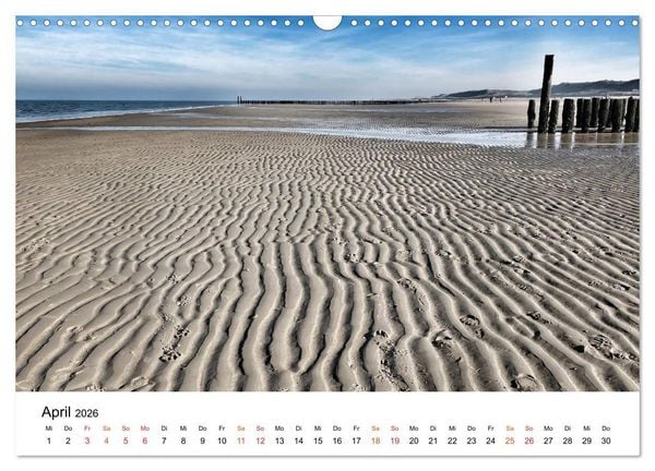 Produktbild: Wieder an der Nordsee (Wandkalender 2026 DIN A3 quer), CALVENDO Monatskalender