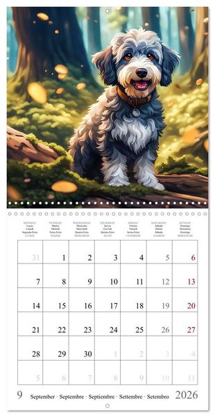 Produktbild: Hi, I am an Aussiedoodle (Wall Calendar 2026 12 &times; 12 Inch) CALVENDO 12 Month Wall Calendar