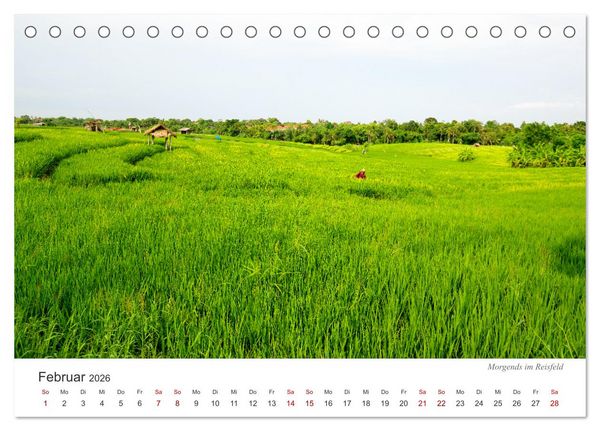 Produktbild: Impressionen einer Reise durch Bali (Tischkalender 2026 DIN A5 quer), CALVENDO Monatskalender