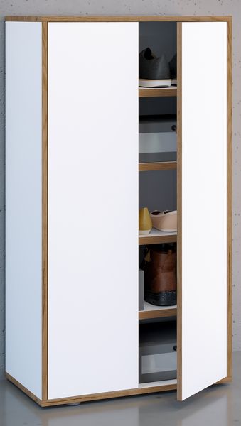 Produktbild: XL Holz Gro&szlig;er Schuhschrank Schuhkommode Salia B60