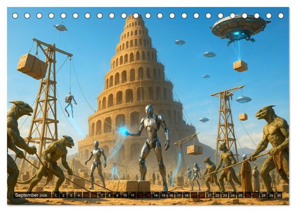 Produktbild: R&auml;tsel aus Stein - Uralte Baukunst neu gedacht (Tischkalender 2026 DIN A5 quer), CALVENDO Monatskalender