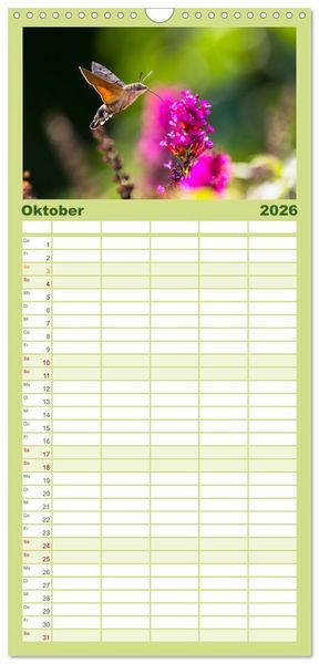 Produktbild: Familienplaner 2026 - Magie Heimische Natur mit 5 Spalten (Wandkalender, 21 x 45 cm) CALVENDO