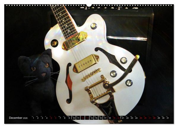 Produktbild: Guitars and Amps - Let's Rock (High Quality Premium Wall Calendar 2026 DIN A2 landscape),CALVENDO 12 Month Wall Calendar