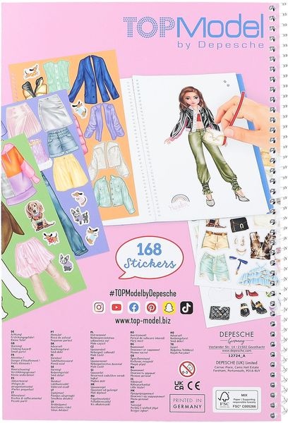 Top Model Dress me up sticker book 12446_A - Storktown Toys & Prams