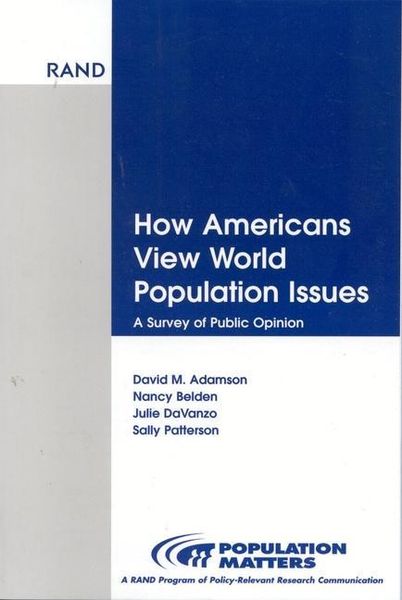 Produktbild: How Americans View World Population Issues