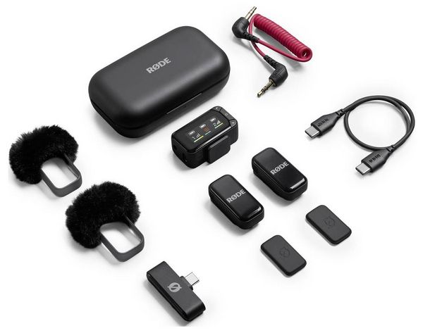 Produktbild: Rode Ansteck Mikrofon-Set Wireless Micro Camera Kit &Uuml;bertragungsart (Details):Funk, Kabellos Blitzschuh-Montage, inkl. Kabel