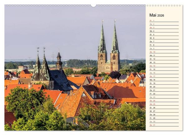 Produktbild: Quedlinburg - Welterbestadt im Harz (hochwertiger Premium Wandkalender 2026 DIN A2 quer), Kunstdruck in Hochglanz